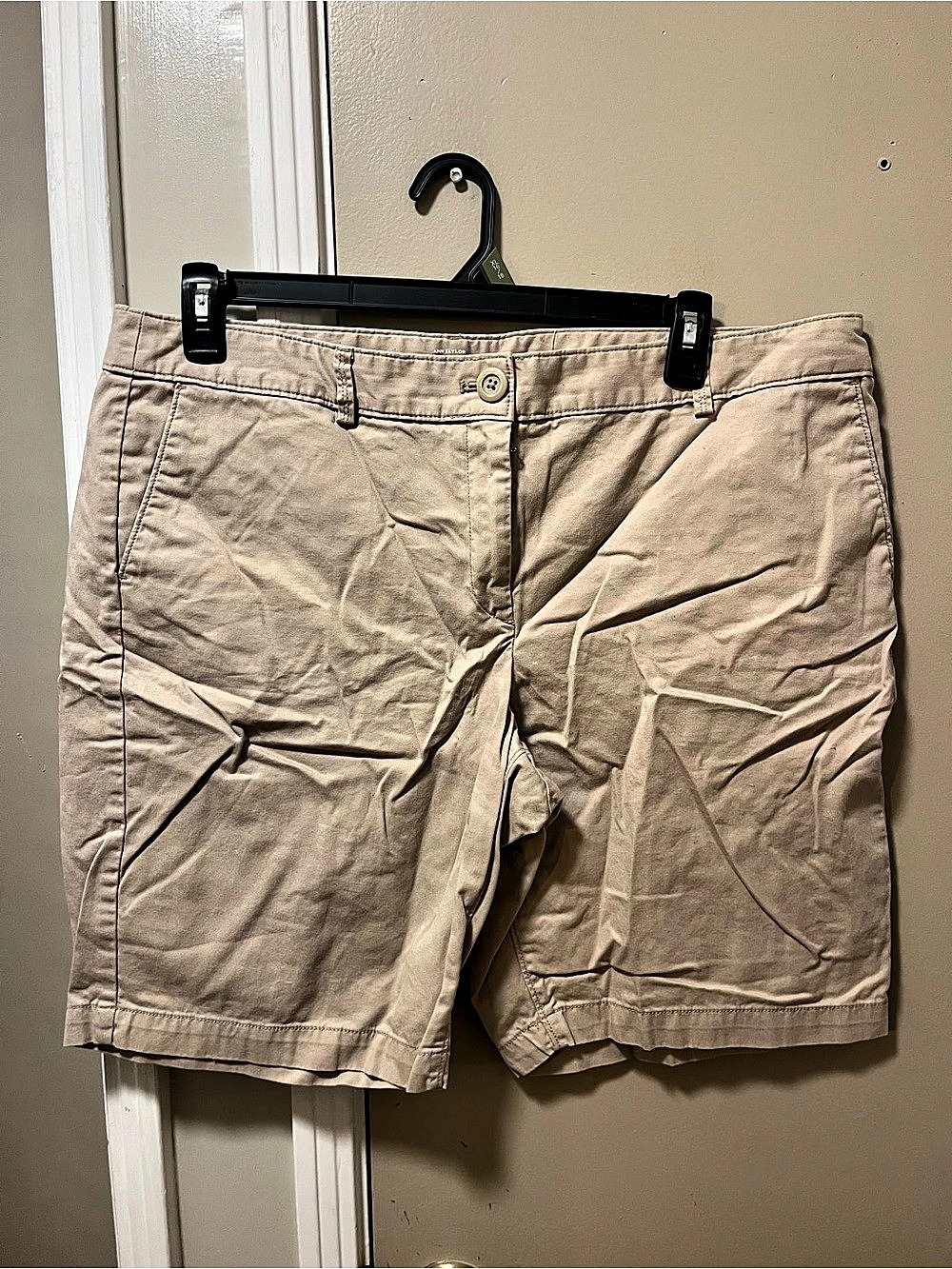 Ann Taylor LOFT Original Bermuda Shorts Beige